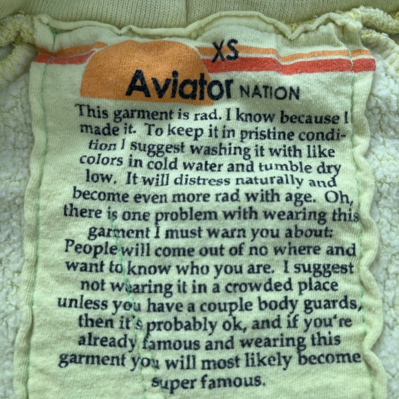 Aviator Nation hoodie size xs - Picture 3 of 3